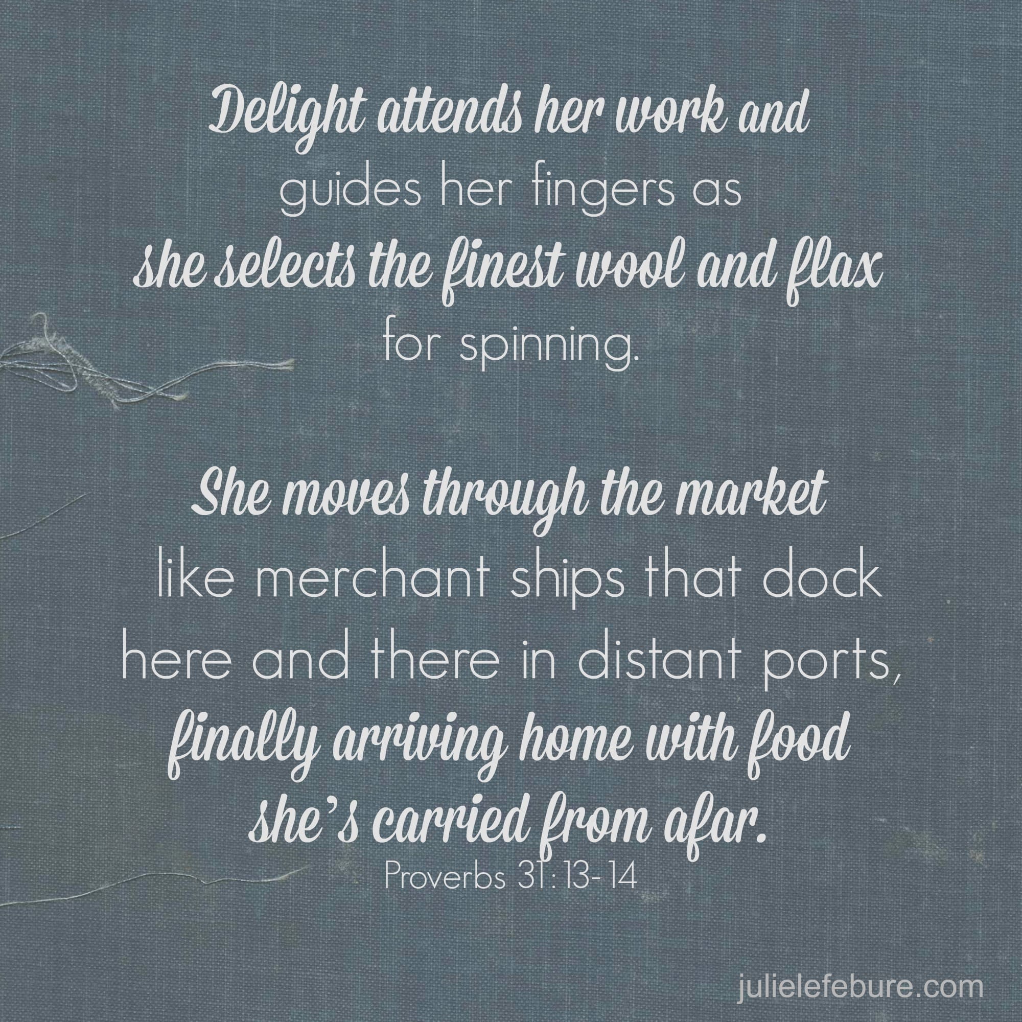 W2W – Delight Attending Our Work
