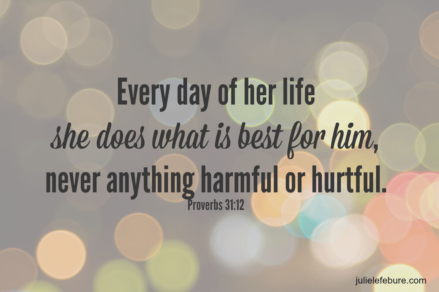 W2W – Doing What’s Best For Him