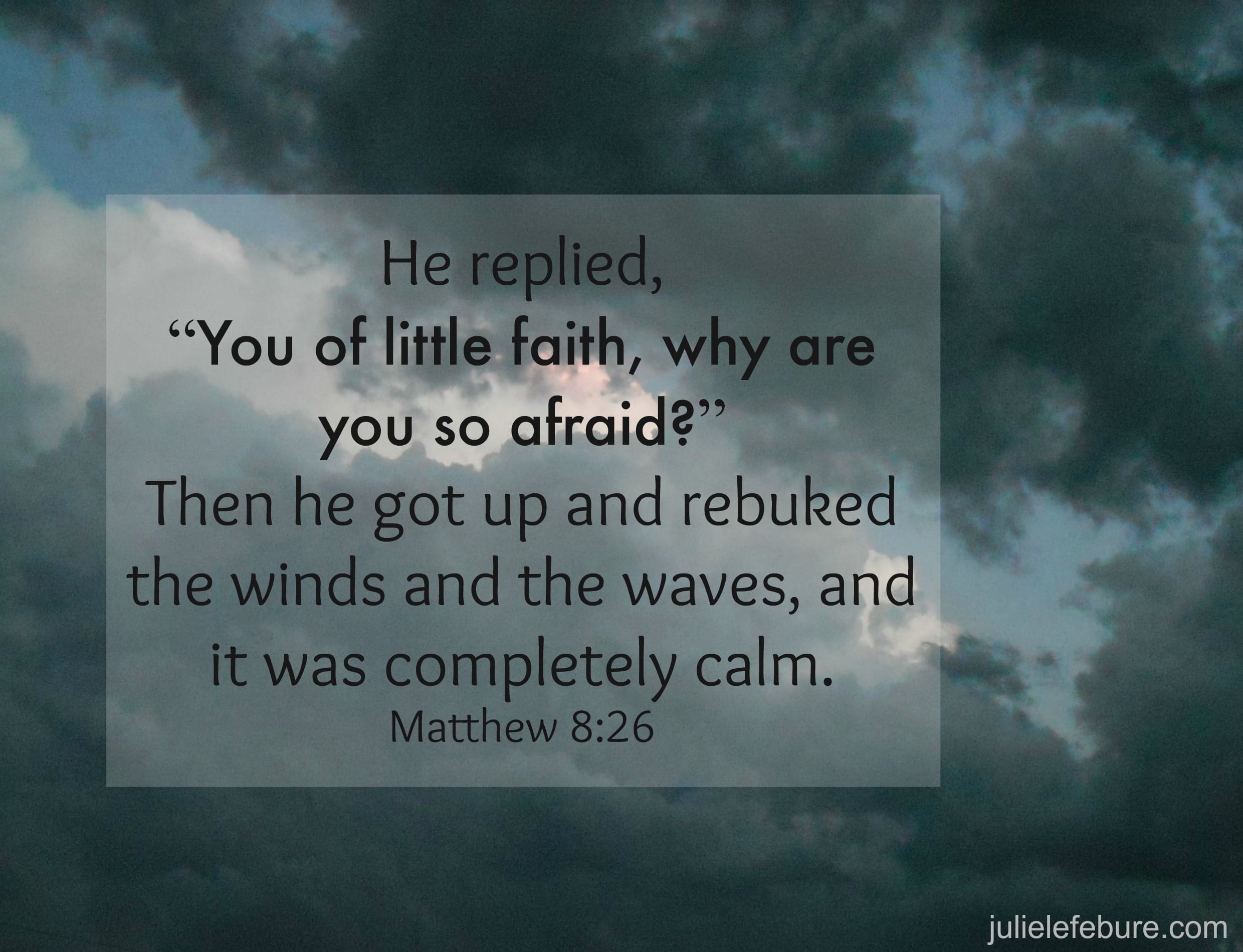 Me of Little Faith