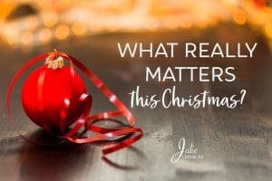 What really matters this Christmas?