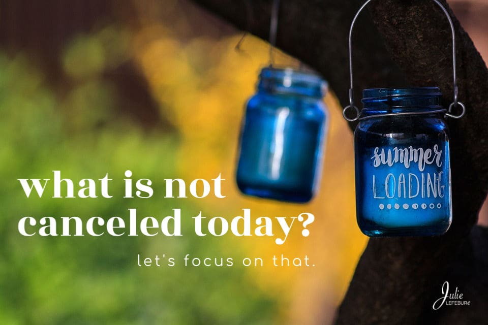 What Is Not Canceled Today? Let’s Focus On That.