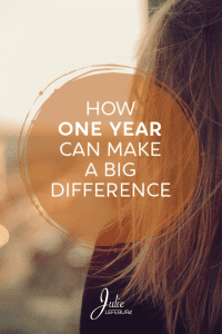 How One Year Can Make A Big Difference